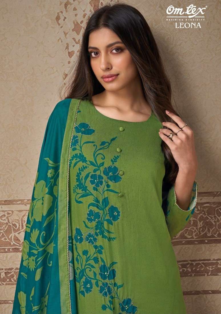 OMTEX LEONA SILK PRINTED SALWER KAMEEZ WHOLESALER BEST RATE 