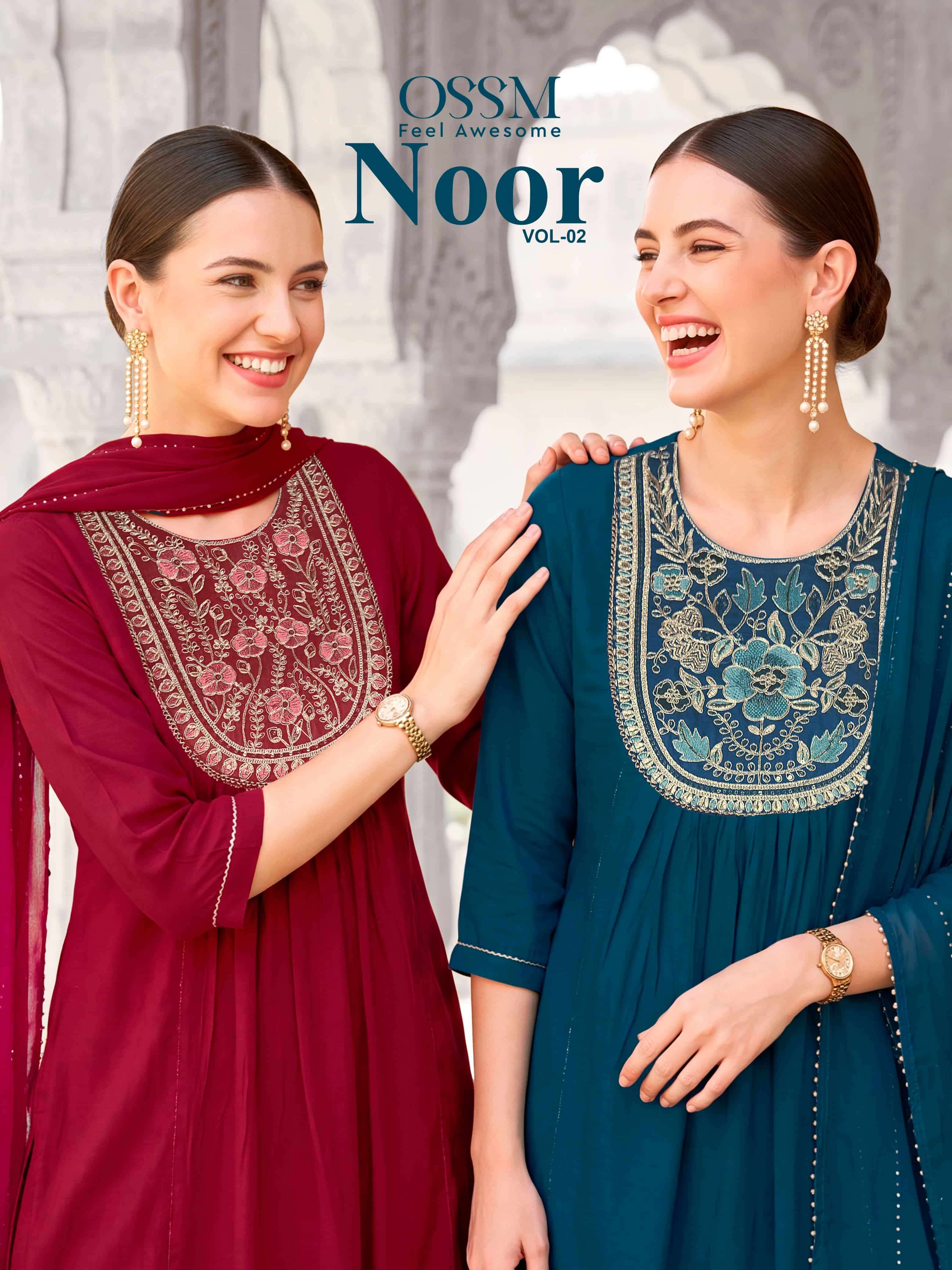 OSSM NOOR VOL 2 FESTIVE COLLECTION KURTI PANT WITH DUPATTA SET COLLECTION 2026