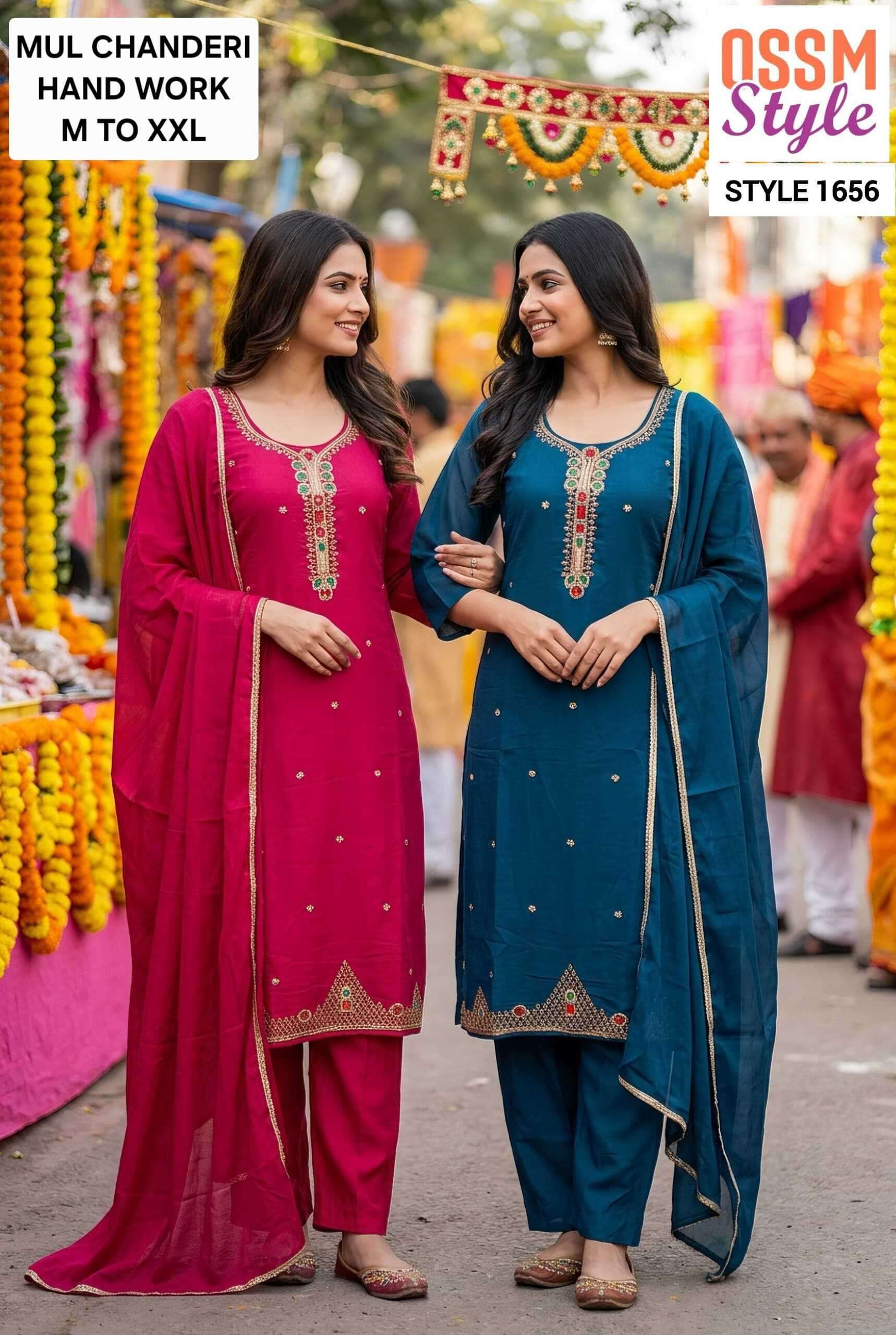 OSSM STYLE 1655 TO 1656 CASUEL WEAR READYMADE SUIT WHOLESALER BEST RATE EXPORTERS 
