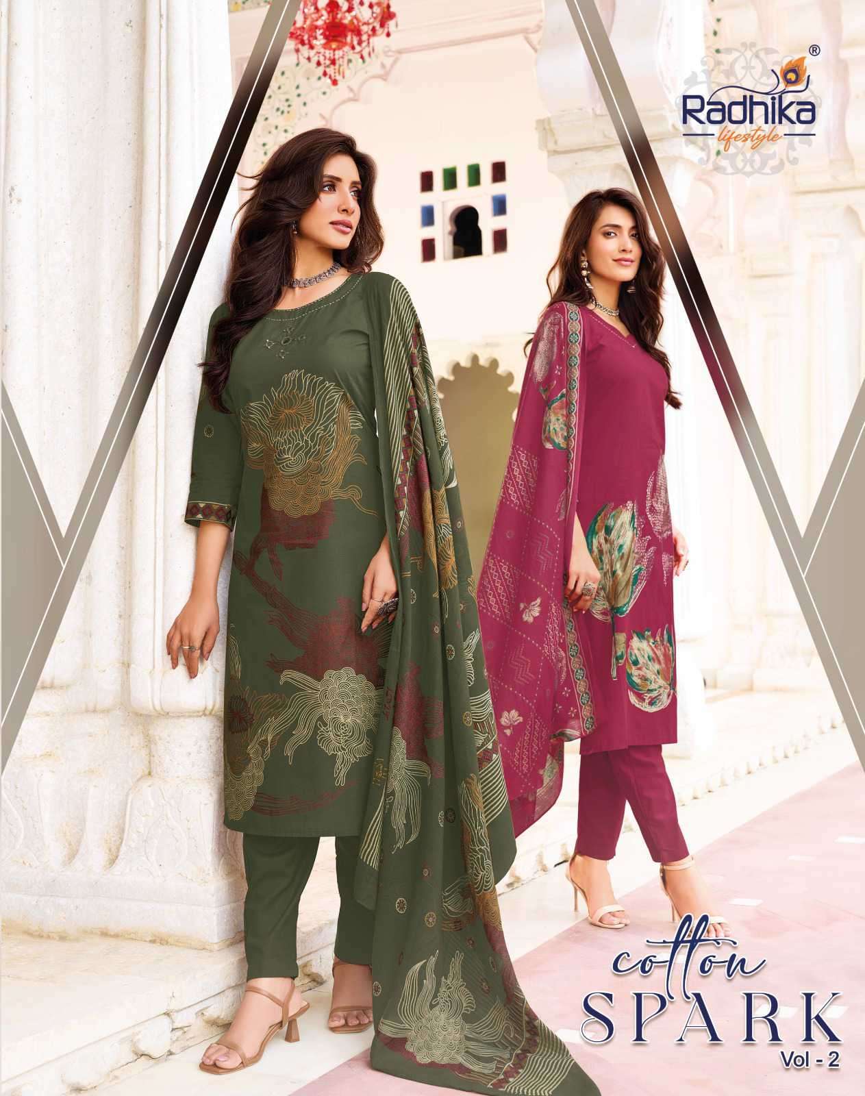 Radhika Lifestyle Cotton Spark Vol-2 Heavy Cotton Readymade Collection