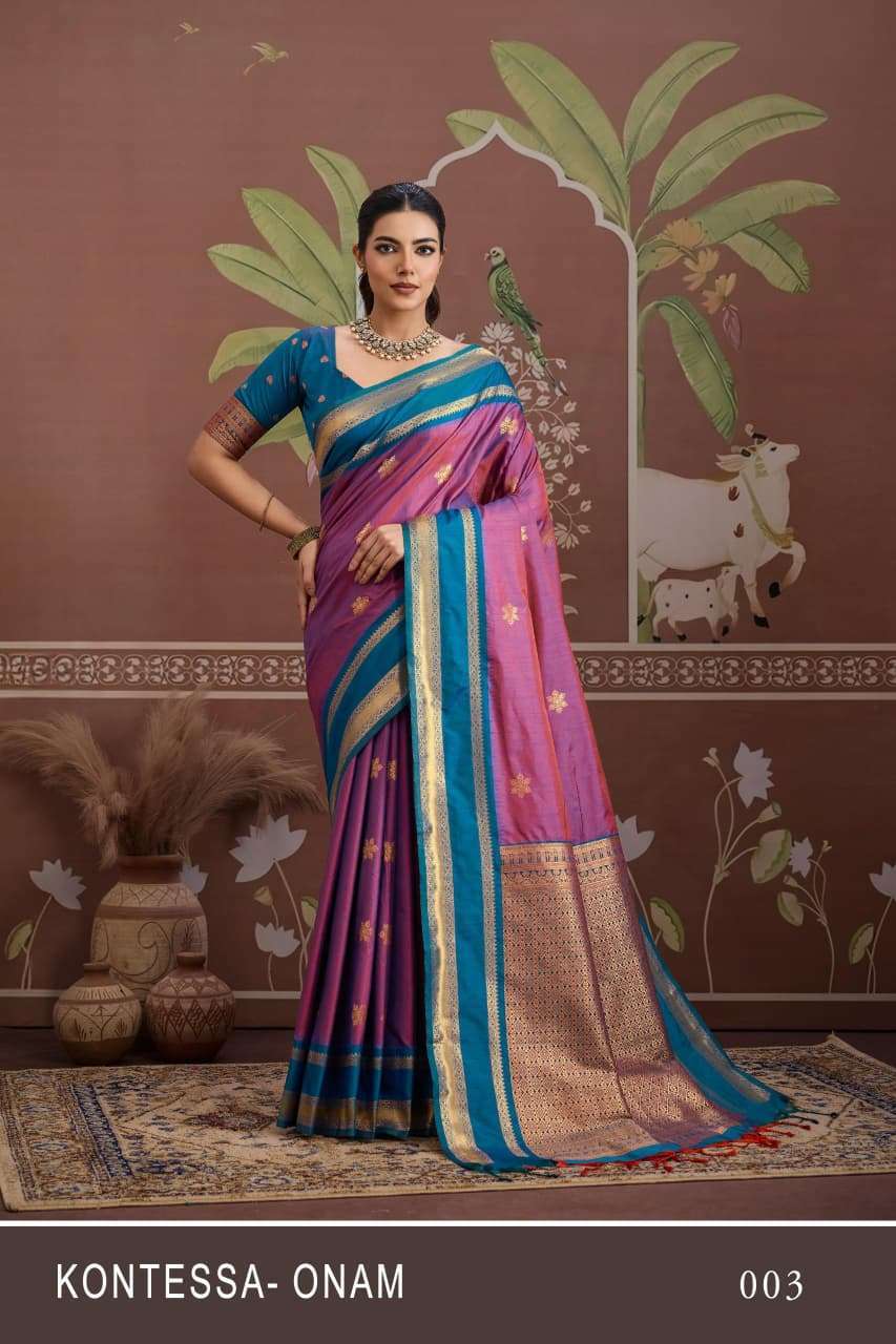 RAJTEX KONTESSA ONAM LATEST DESIGNER SAREE WHOLESALER BEST RATE DEALER 