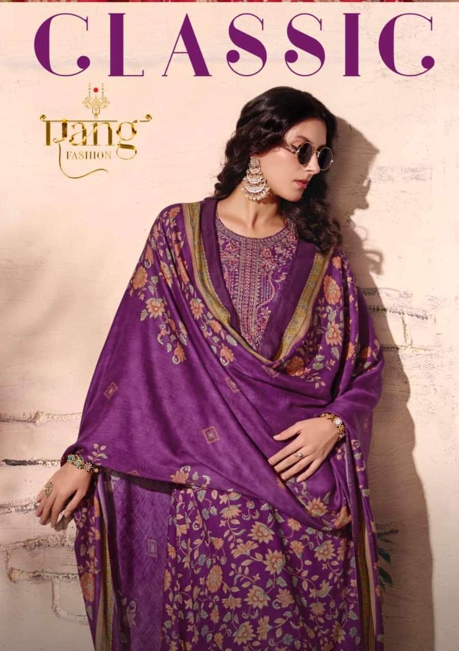 Rang Fashion Classic Pure Pashmina Salwar Kameez Wholesale Catalogue