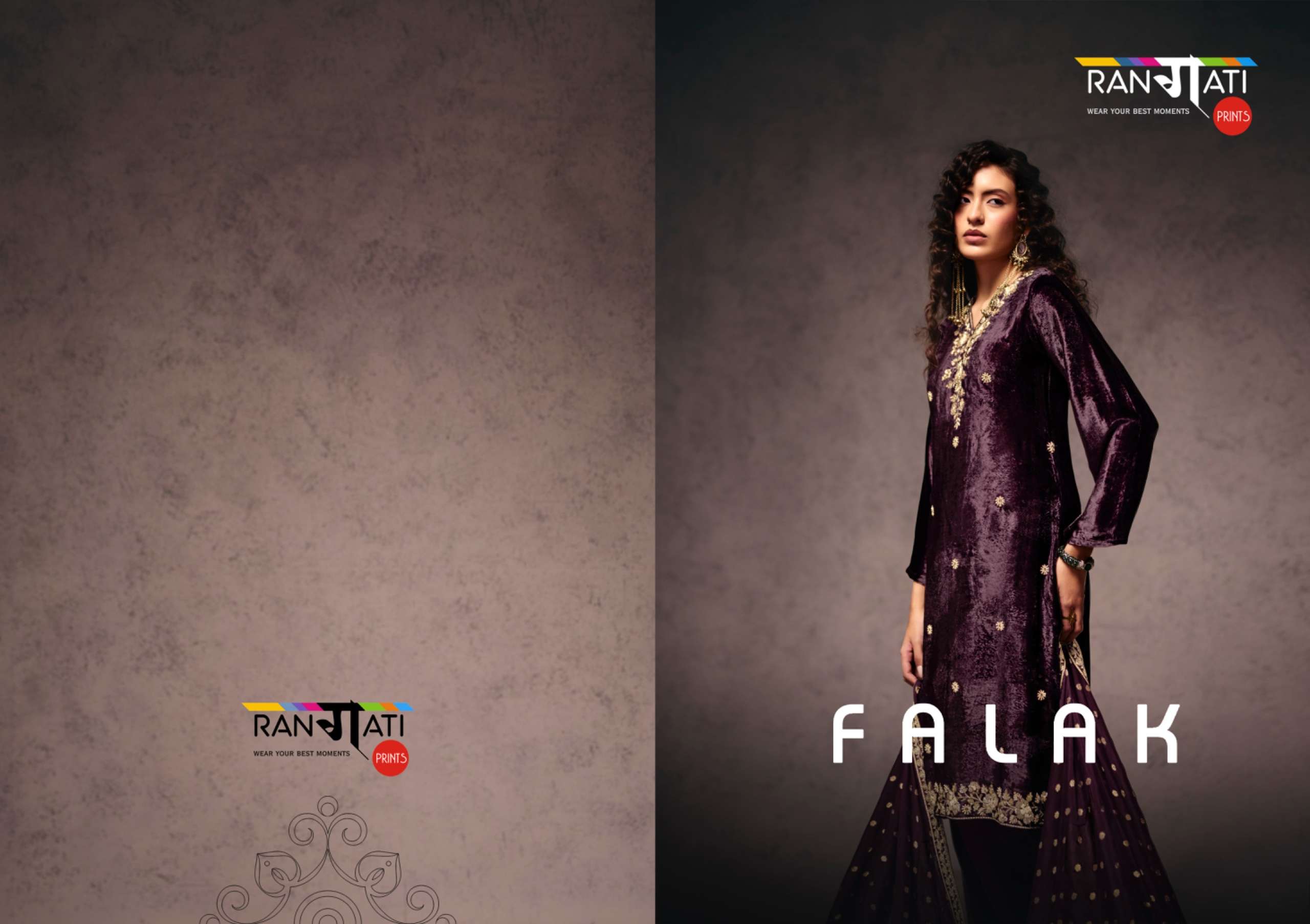 Rangati Prints Falak Plus Velvet Suit Wholesale Catalogue