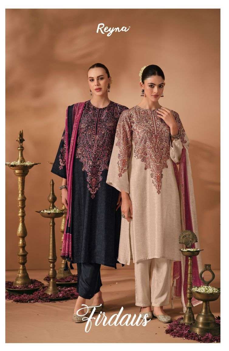 REYNA FIRDAUS BEMBERG SILK HANDWORK SALWER KAMEEZ BEST RATE DEALER 