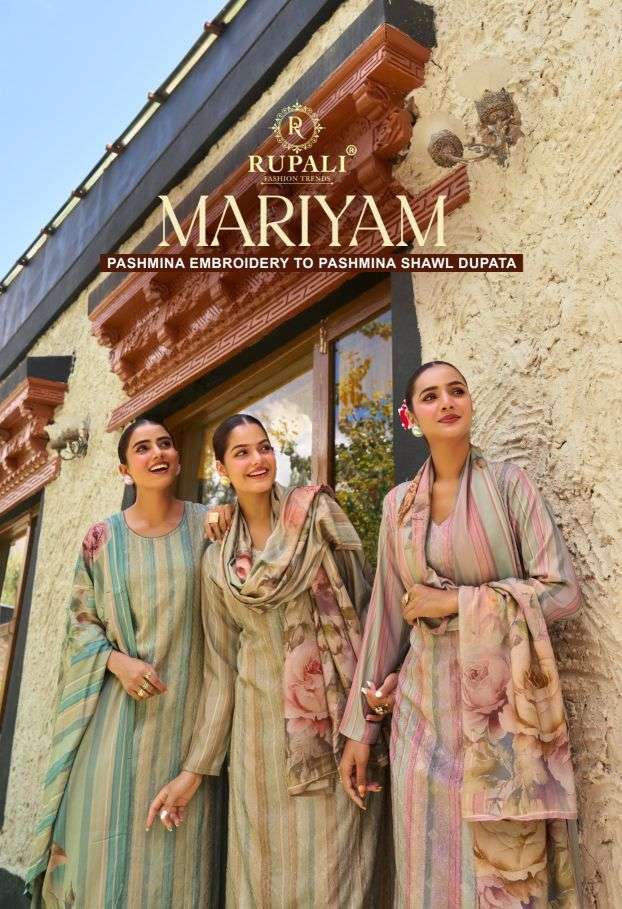 Rupali Fashion Mariyam Viscose Pashmina Suit Wholesale Catalogue