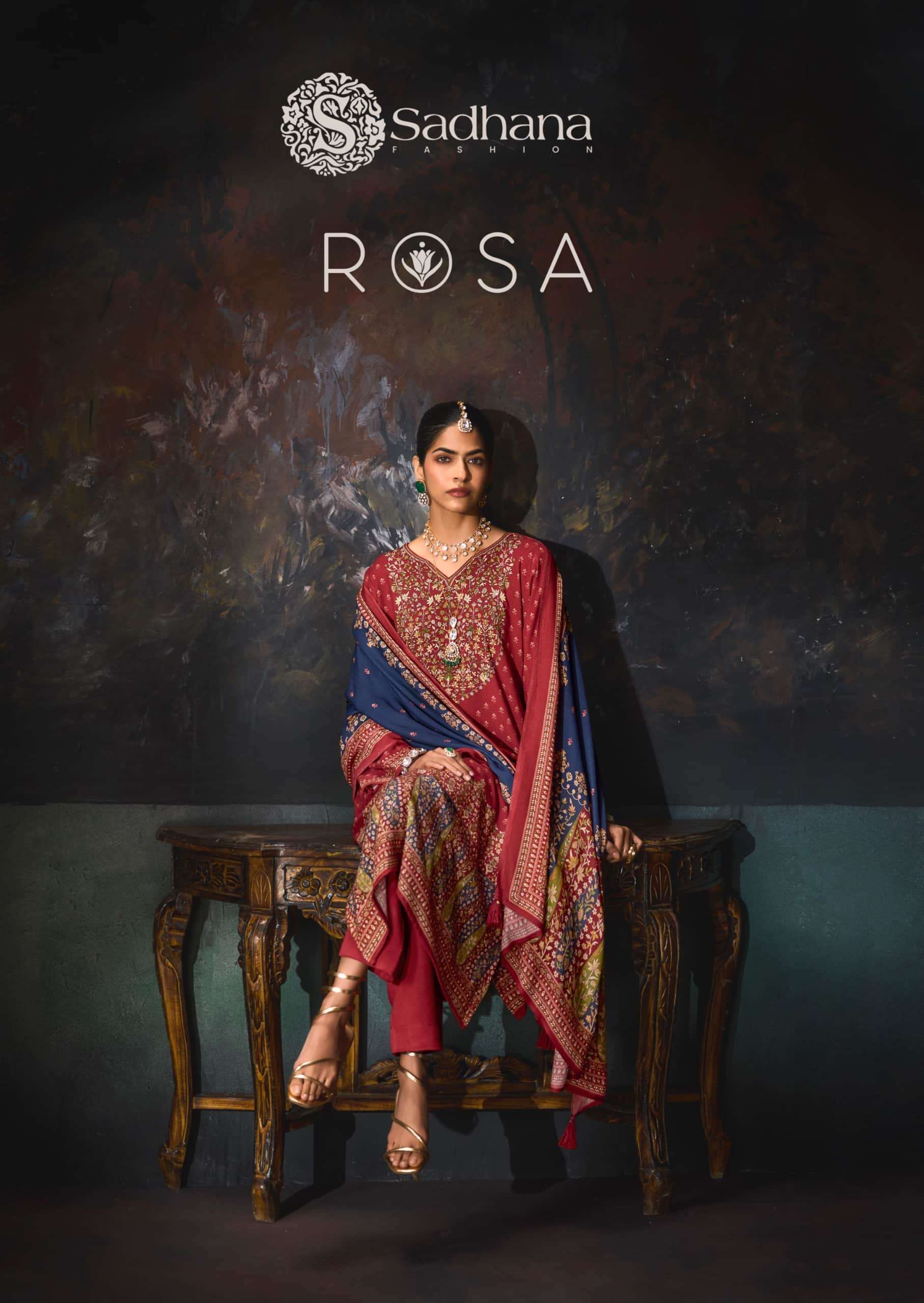 Sadhana Fashion Rosa Winter Collection Suit Wholesale Catalogue Original Maajisa Fashion Surat