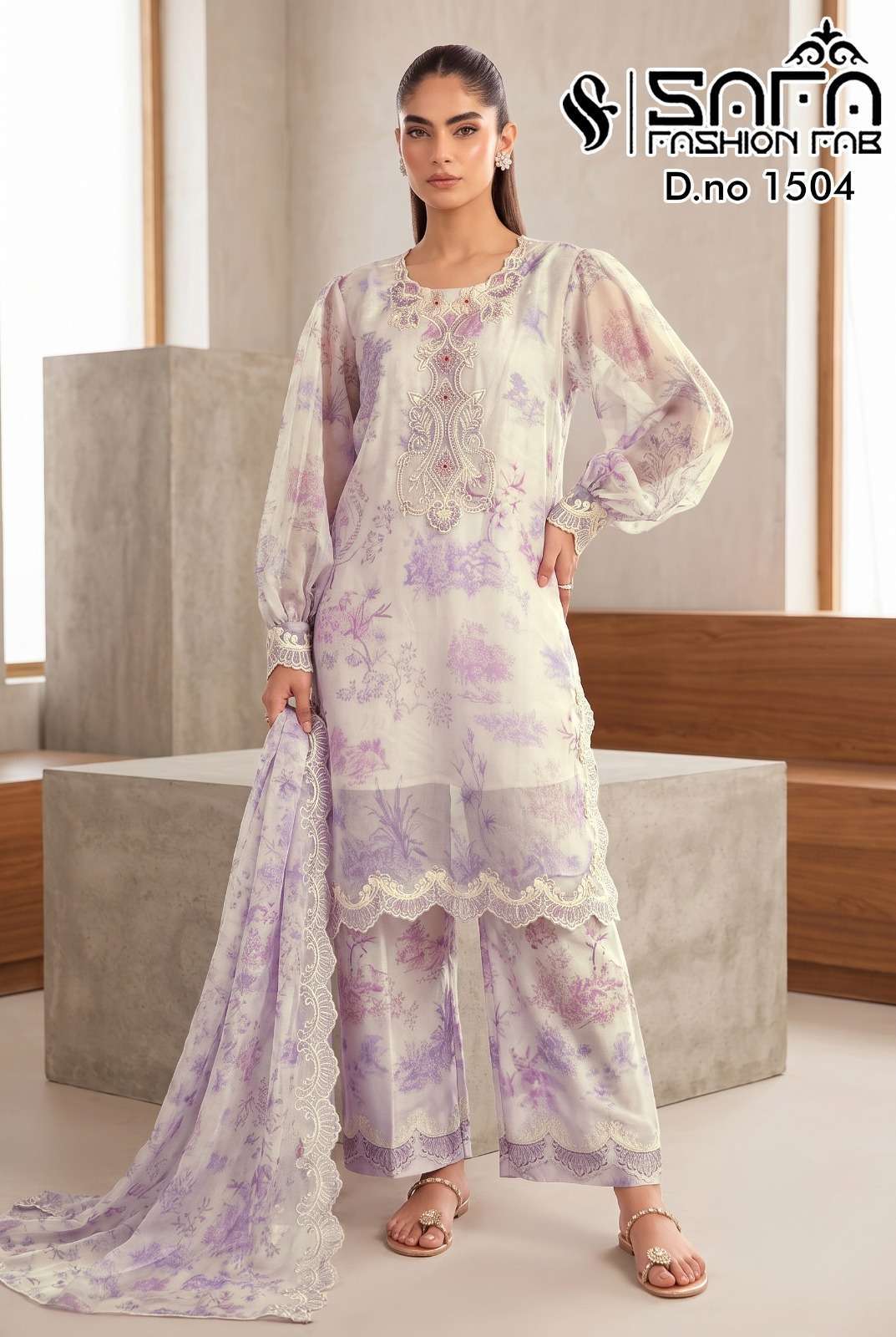 SAFA FASHION 1504 COLORS PREMIUM SATIN READYMADE 3 PCS SET WHOLESALER 