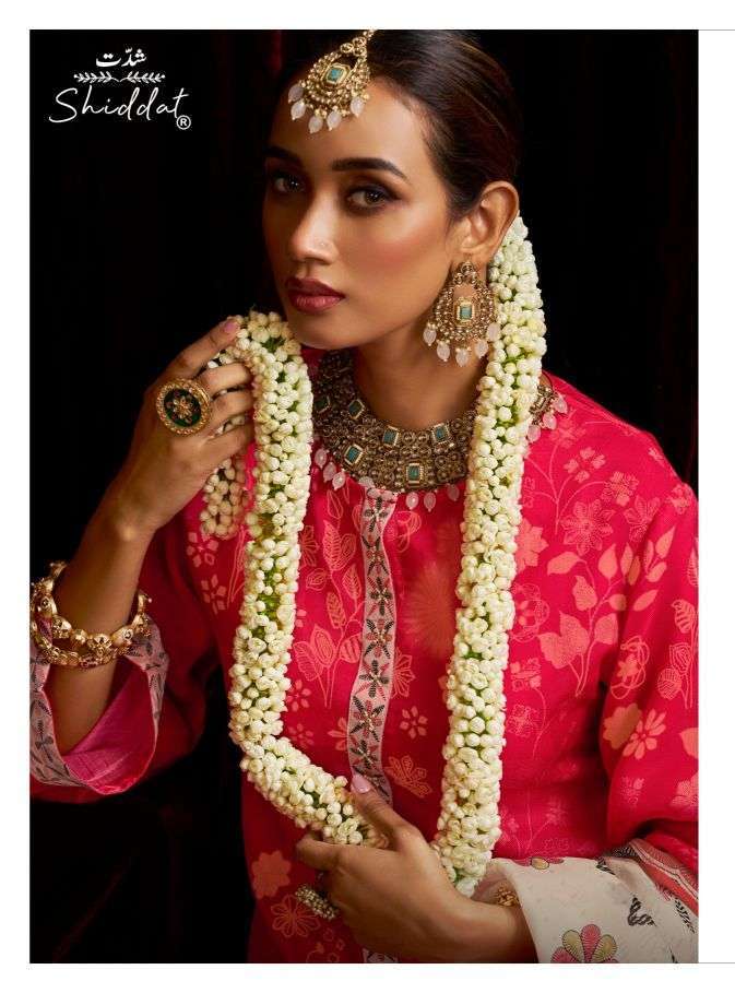 Shiddat Bell Rose 101 Viscose Organza Pakistani Salwar Kameez Wholesale Collection