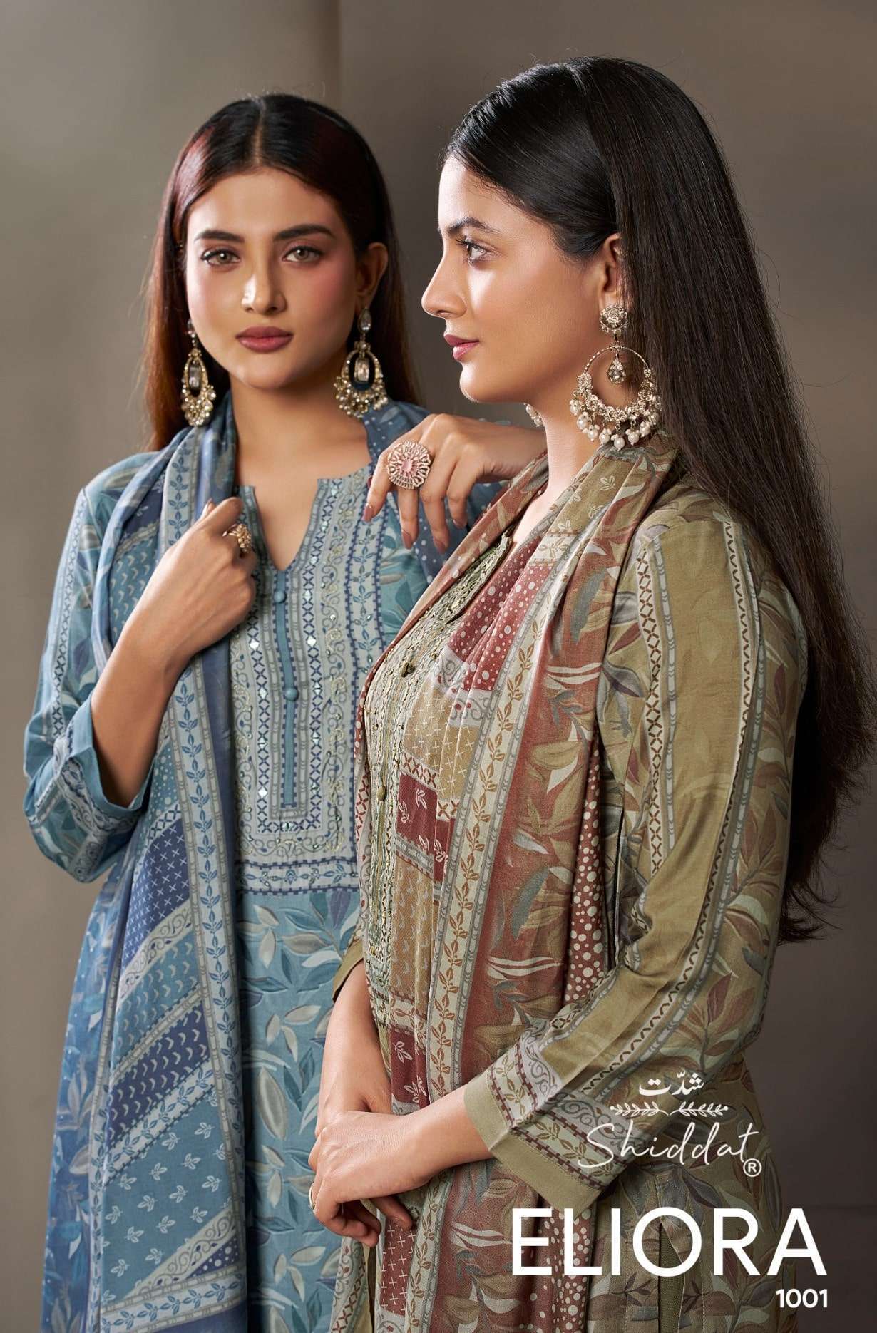 SHIDDAT ELIORA MIRROR HANDWORK MUSLIN SALWER KAMEEZ BEST RATE DEALER 