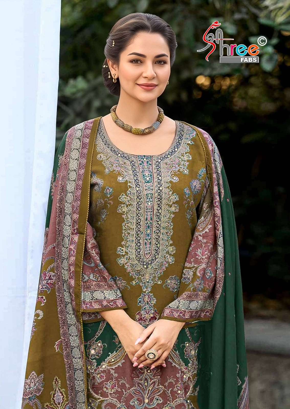 Shree Fab KT 344 Viscose Muslin Pakistani Suit Wholesale Catalogue