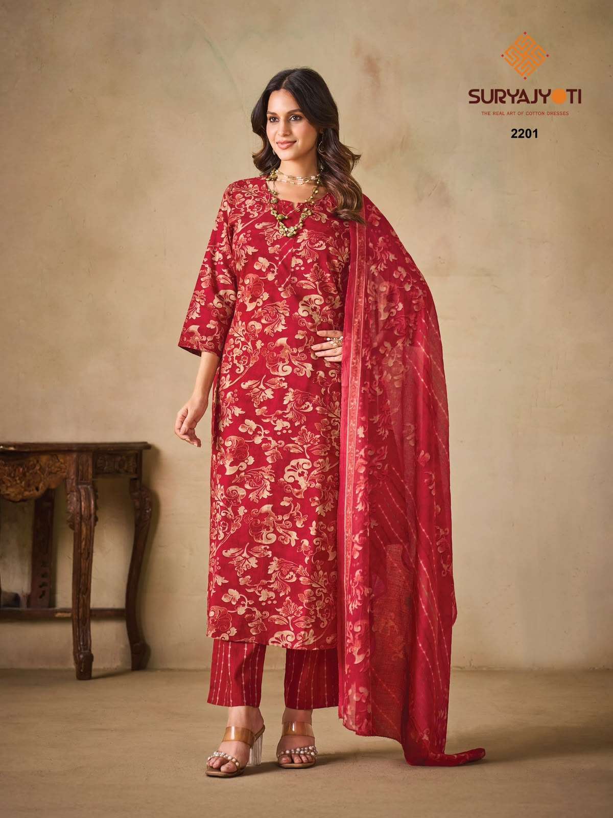 Suryajyoti Zion Cotton Vol-22 Cotton Printed Readymade Kurti Pant Dupatta Collection Wholesale Catalogue Original Maajisa Fashion Surat