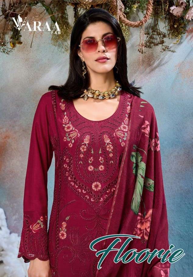 Varaa Fab Floorie - Viscose Muslin Salwar Kameez Collection