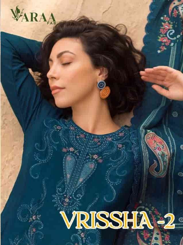Varaa Fab Vrissha Vol 2 - Premium Viscose Muslin Digital Print Suit - 4 Pcs Wholesale @1560