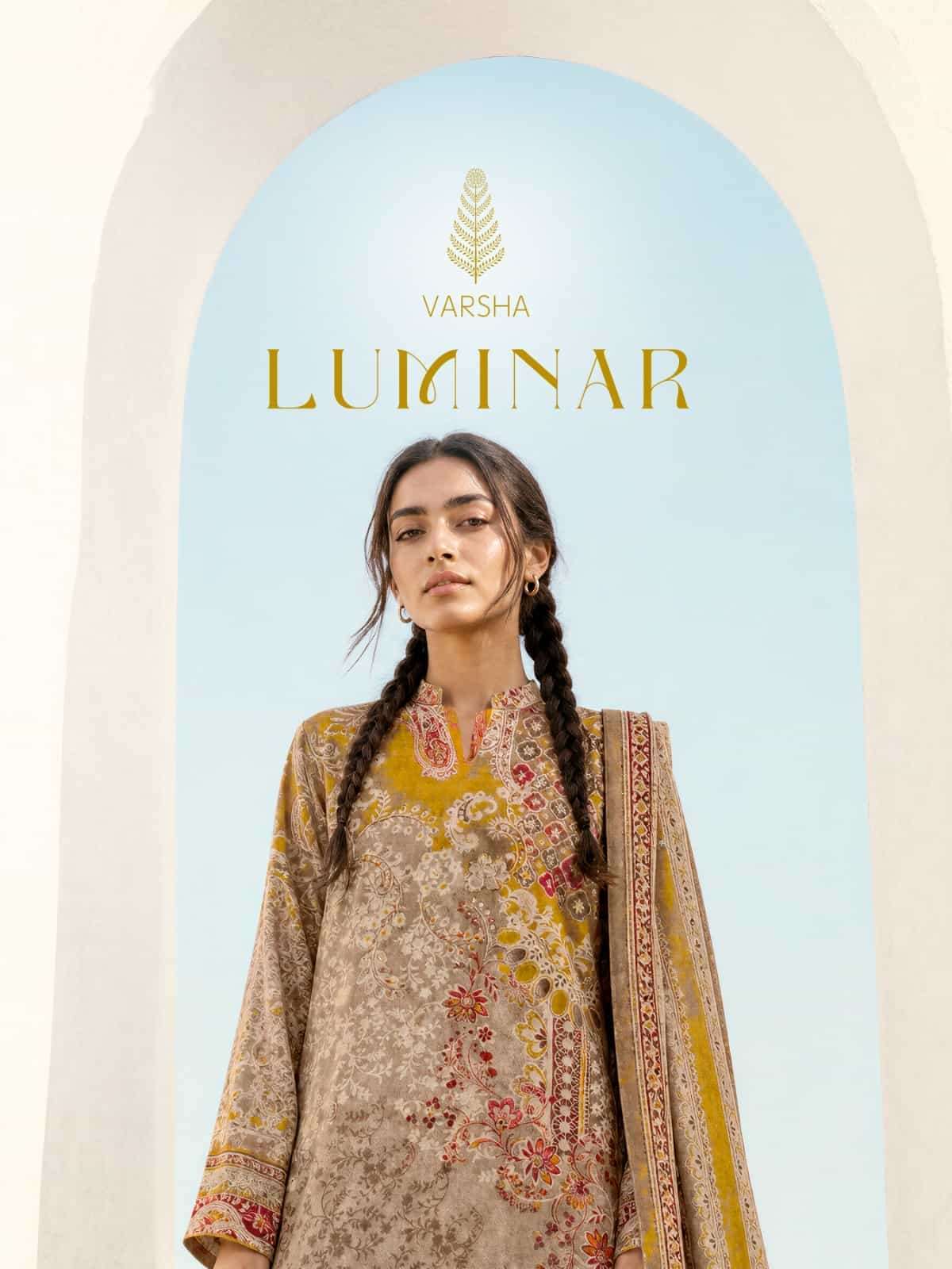 Varsha Fashion Luminar Satin Silk Fancy Designer Salwar Kameez Collection Wholesale