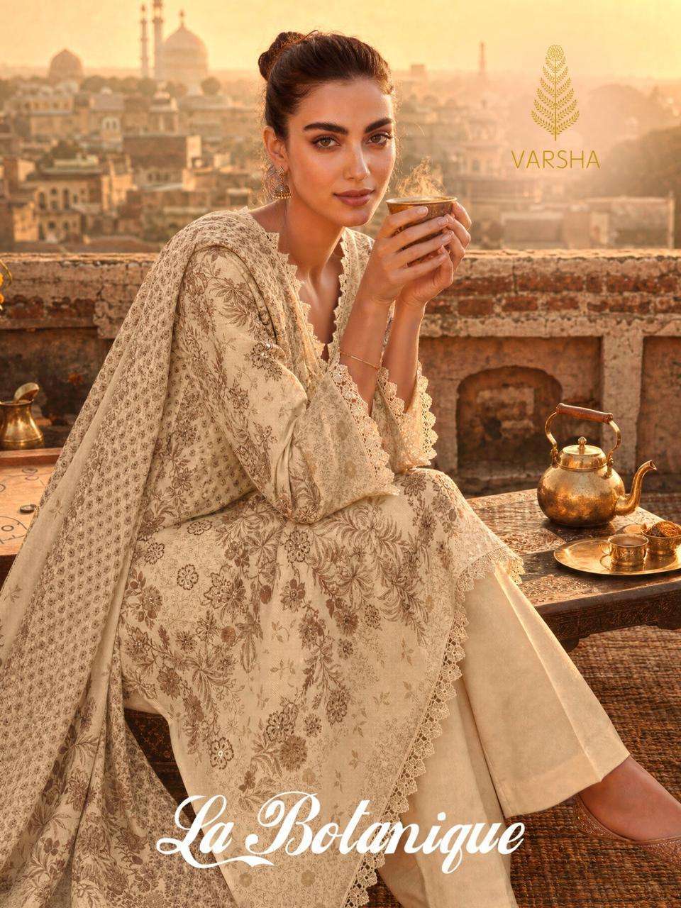 Varsha La Botanique Pashmina Suit Wholesale Catalogue
