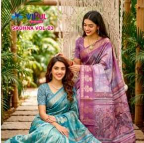 Vipul Saree Sadhna Vol 3 - Organza Designer Saree Collection