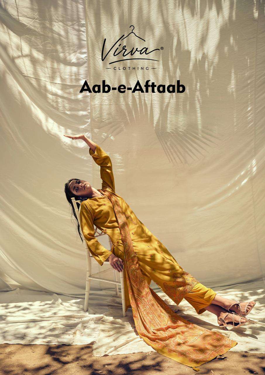 Virva Aab-E-Aftaab Pashmina Suit Wholesale Catalogue