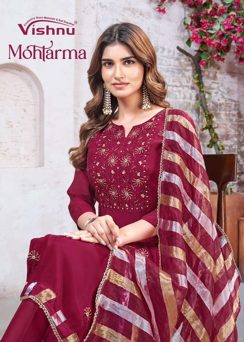 VISHNU MOHTARMA MAL CHANDERI SALWER KAMEEZ WHOLESALE PRICE 2026