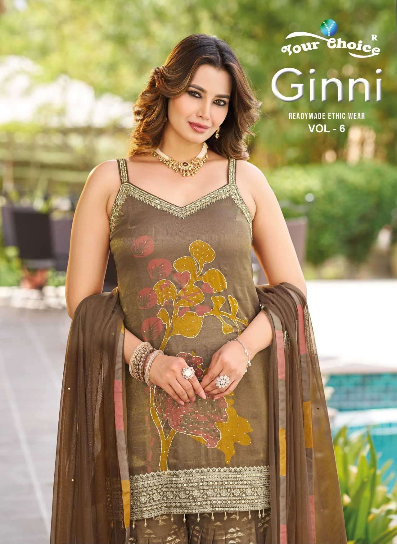 Your Choice Ginni Vol 6 Heavy Chinon Suit Wholesale Catalogue
