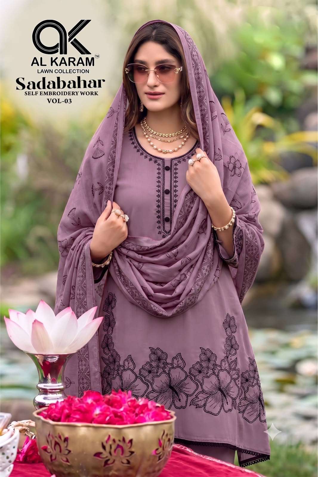 Al karam sadabahar vol 3 rayon premium wear salwar suit dealer