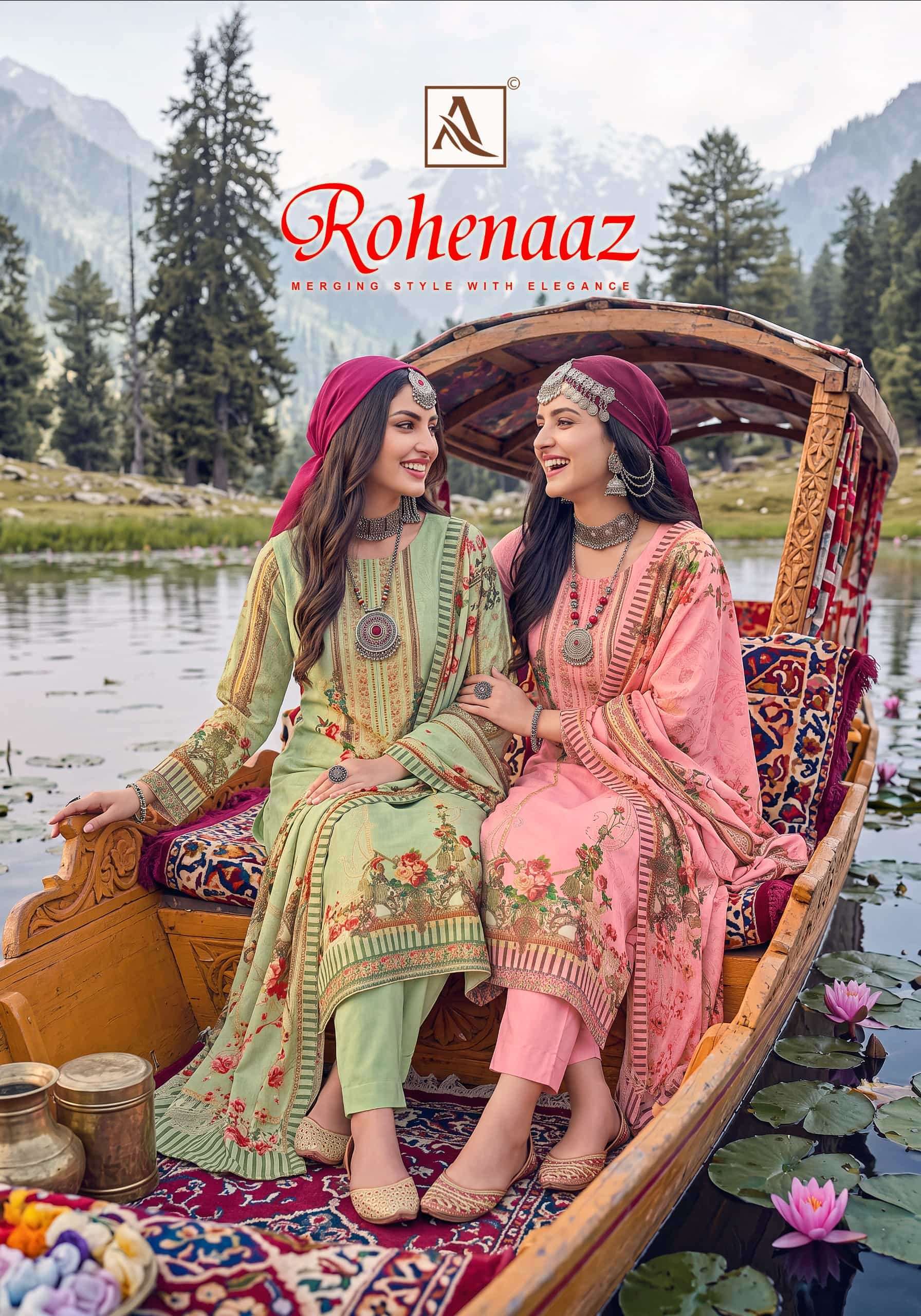 Alok Suit Rohenaaz Exclusive Designs Muslin Dress Catalogue