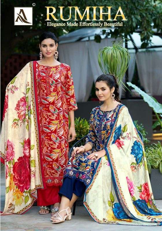 Alok Suit Rumiha Zam Embroidered Salwar Kameez Wholesale Collection
