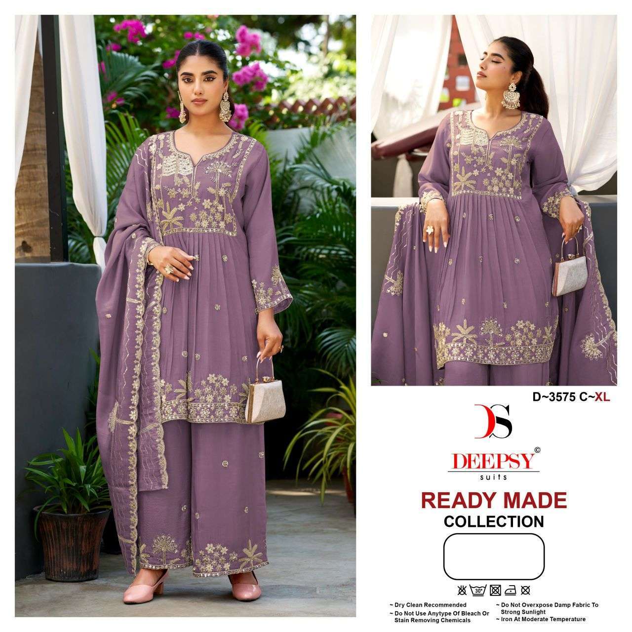 Deepsy Suit 3575 Viscose Tissue With Beads Work Wholesale Catalogue