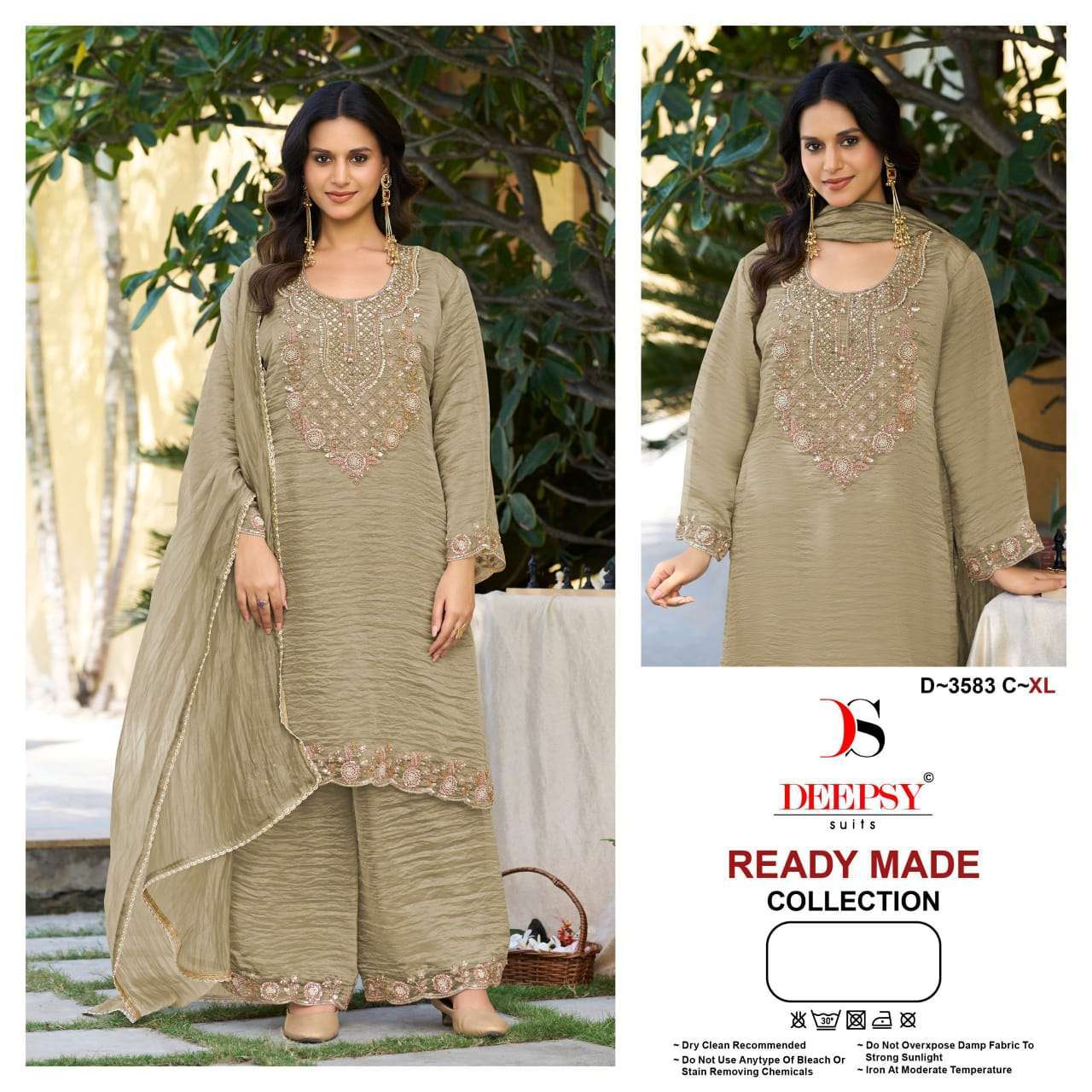 Deepsy Suit 3583 Ready Made Heavy Embroidered Fancy Salwar Kameez