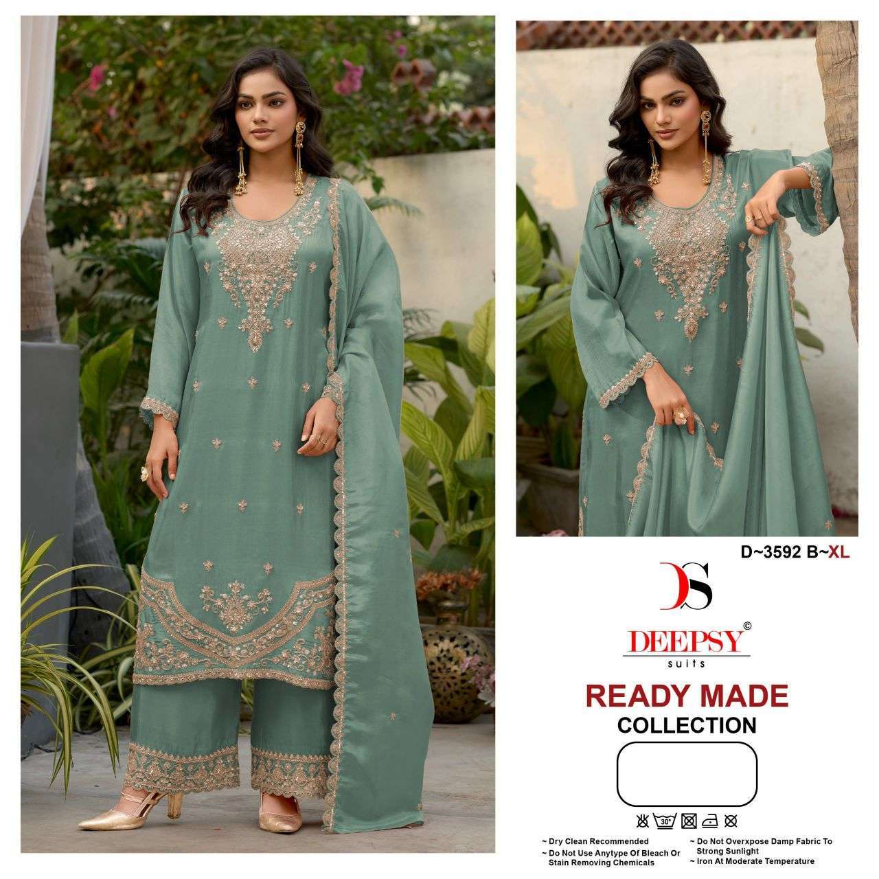 Deepsy Suit 3592 Viscose Tissue Heavy Bads Work Salwar Kameez Wholesale Price Exporters