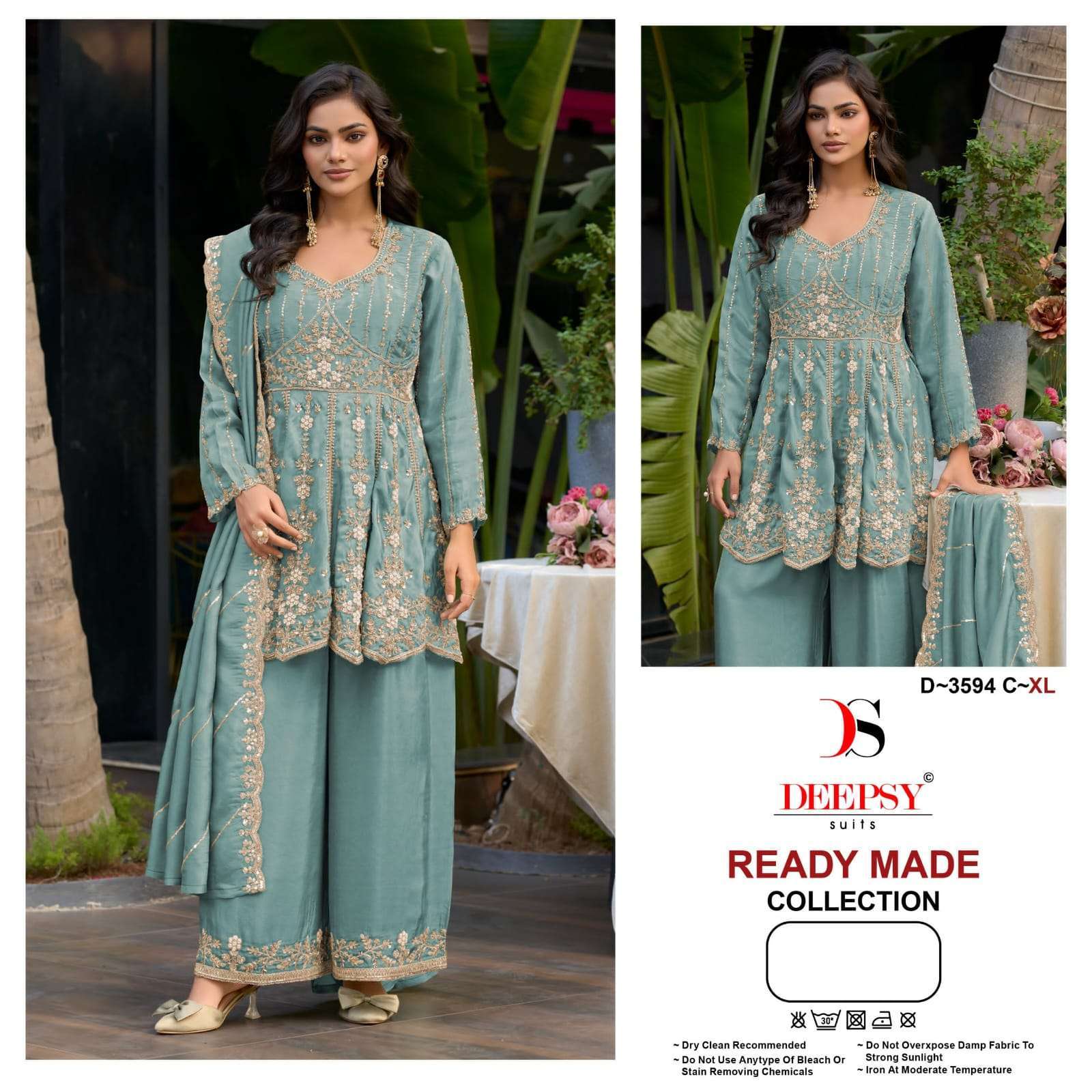 Deepsy Suit 3594 Viscose Tissue Beads Work Salwar Kameez Wholesale Price Exporters