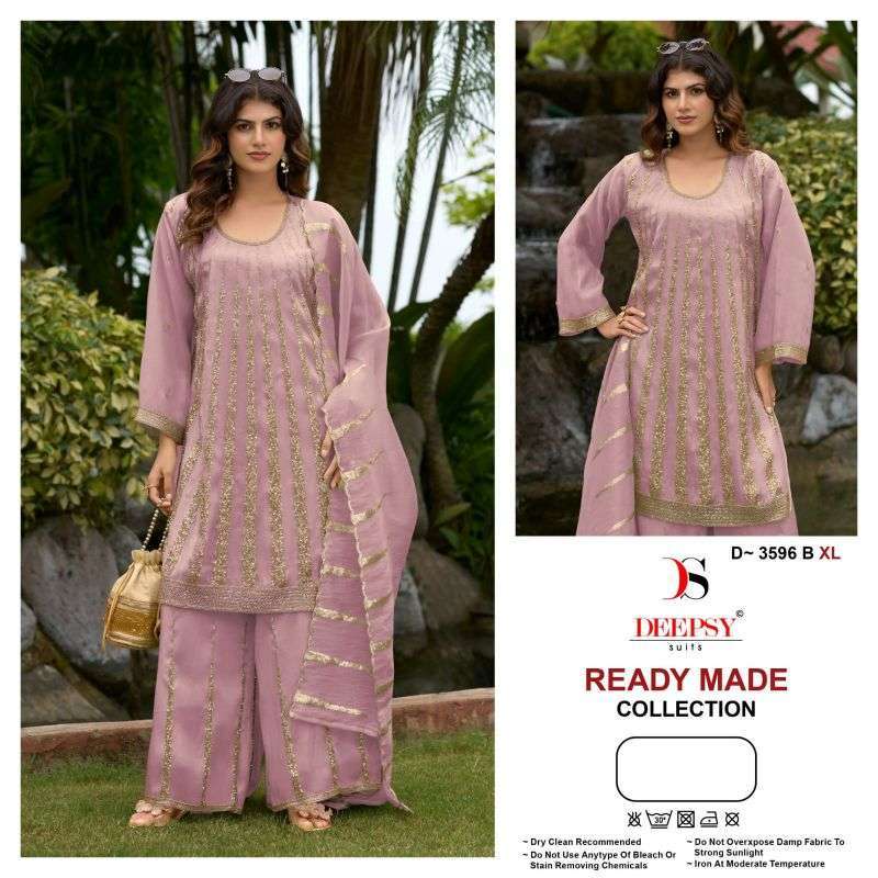 Deepsy suit 3596 viscose tissue heavy beads work readymade collection best rate