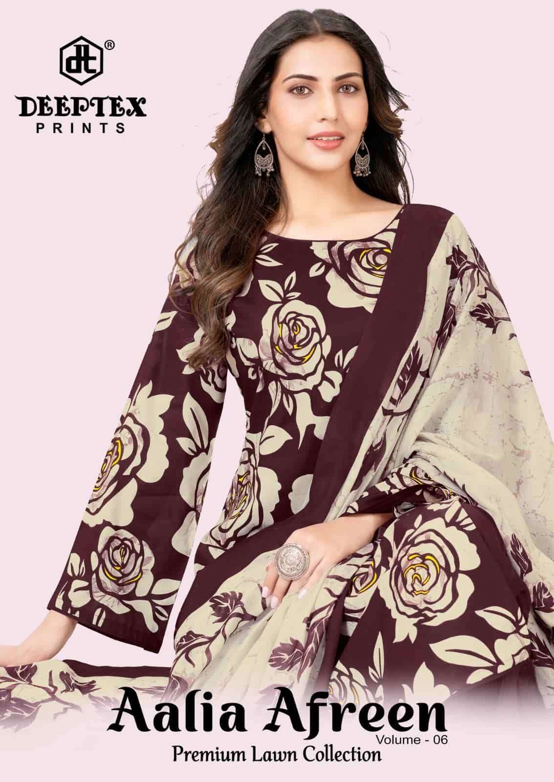 Deeptex aalia afreen vol 6 pure cotton dress material Wholesalers in surat