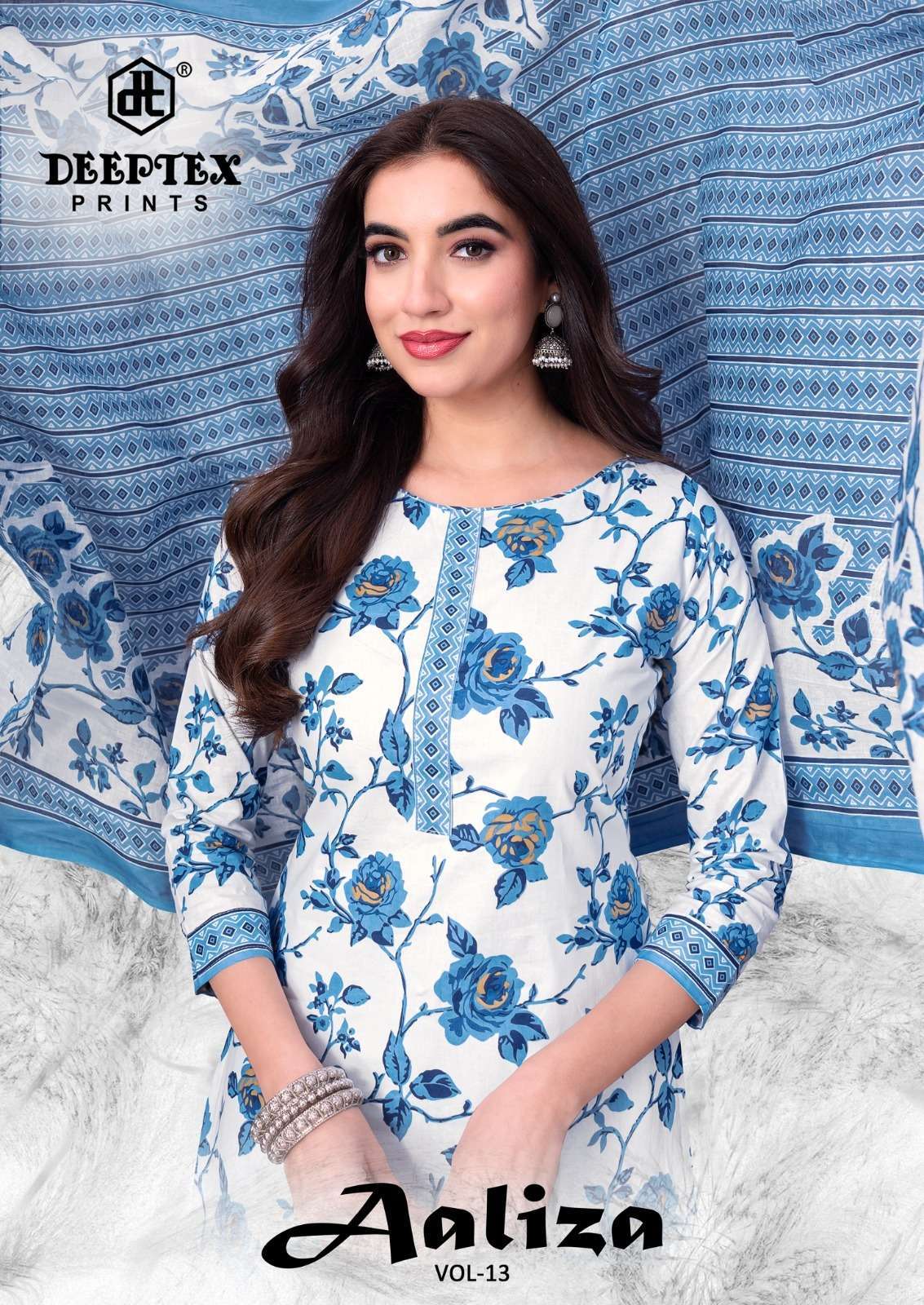 Deeptex Aaliza Vol 13 Pure Cotton Readymade 3 Pec Sets Supplier