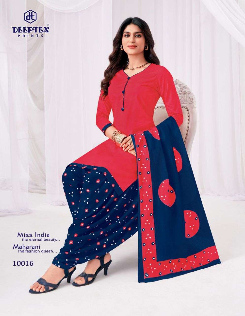 Deeptex Miss India Vol-100 Wholesale Cotton Casual Wear Suit Catalogue