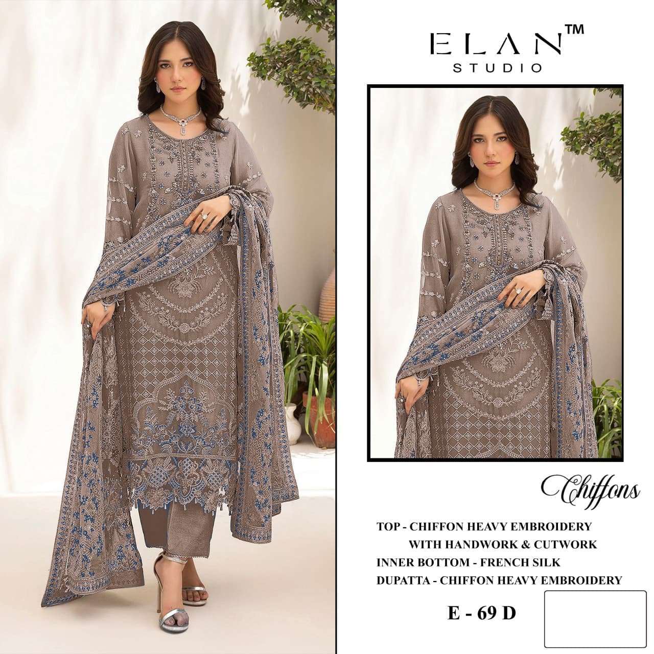 Elan Studio 69-A Heavy Embroidered Fancy Salwar Kameez Catalogue