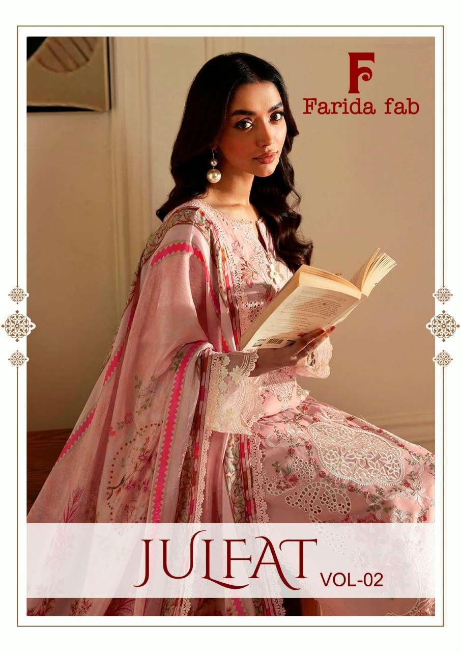 Farida fab julfat vol-2 cotton printed salwar kameez wholesaler in Surat