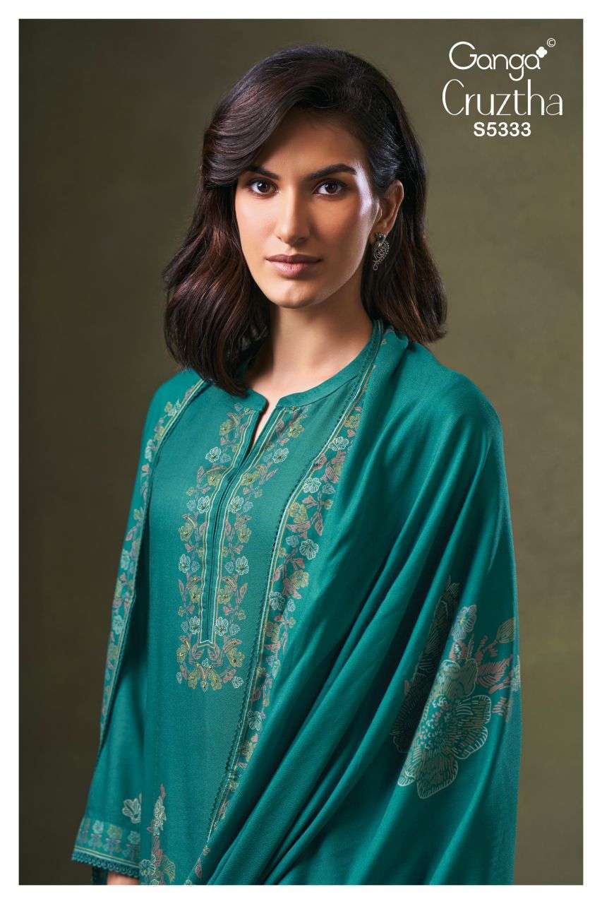 Ganga Cruztha 5333 Wool Pashmina Wholesale Catalogue