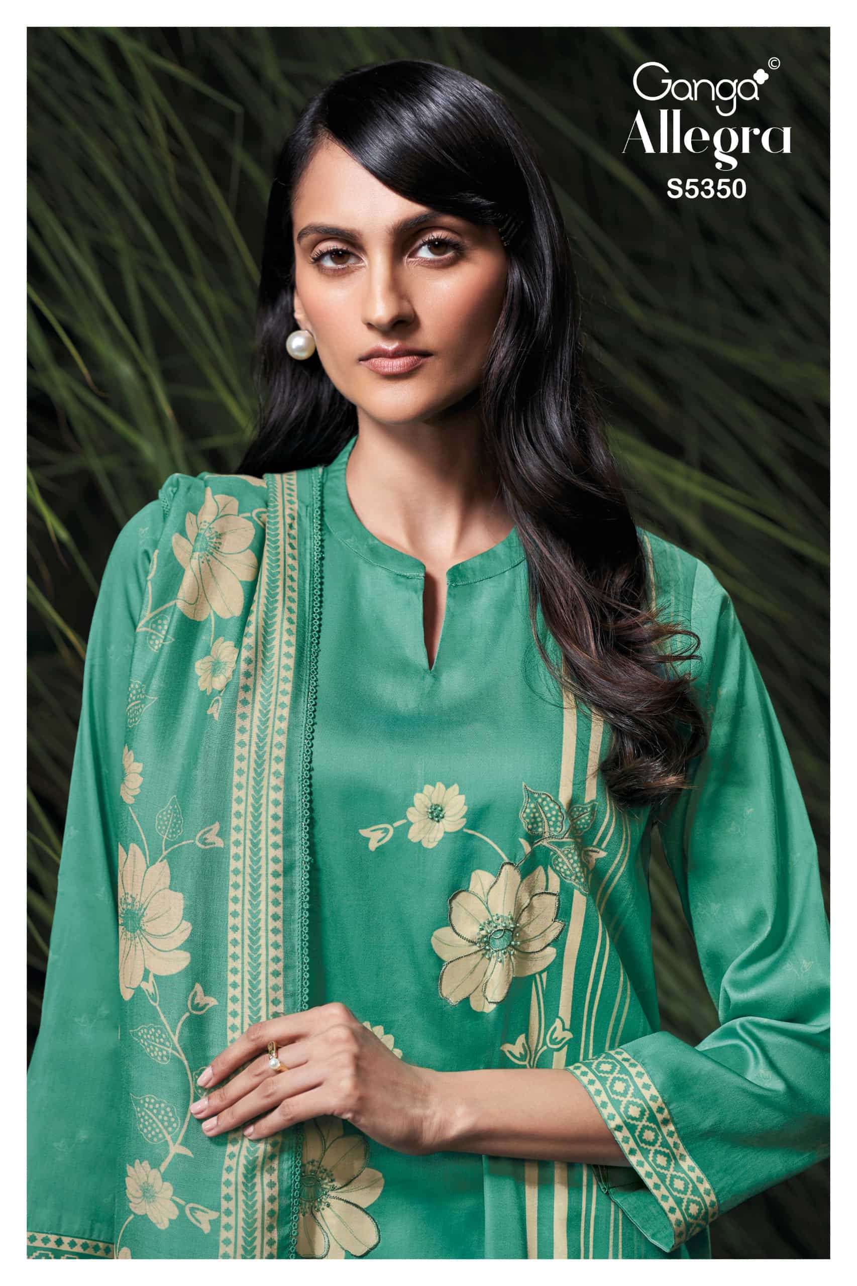 Ganga Fashion Allegra 5350 Premium Pashmina Wholesale Catalogue