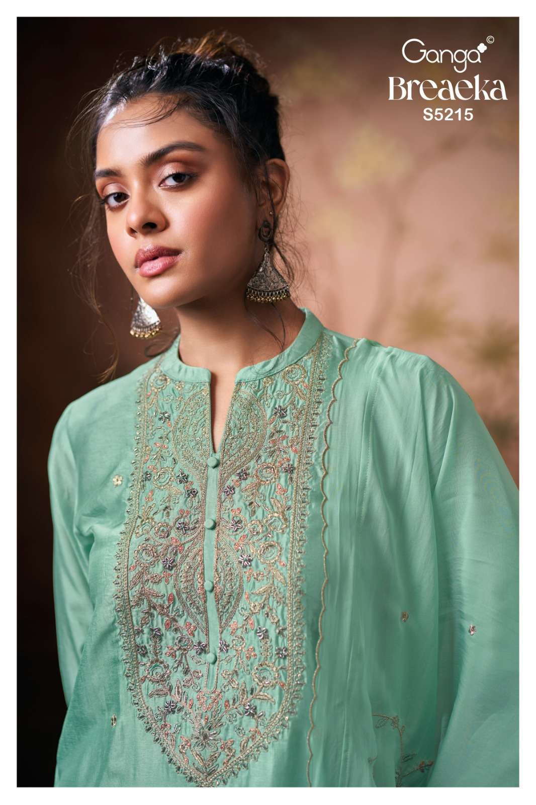Ganga Fashion Breaeka 5215 Pure Russian Silk Wholesale Catalogue
