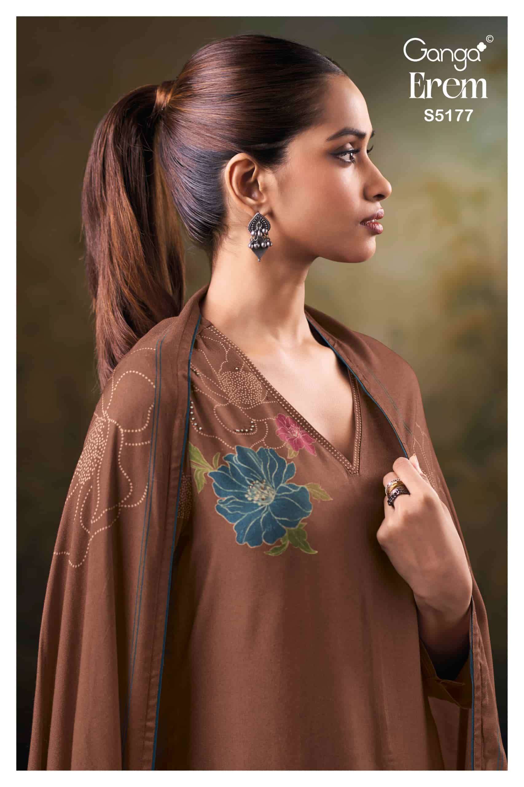 Ganga Fashion Erem 5177 Exclusive Pashmina Dress Catalog wholesaler