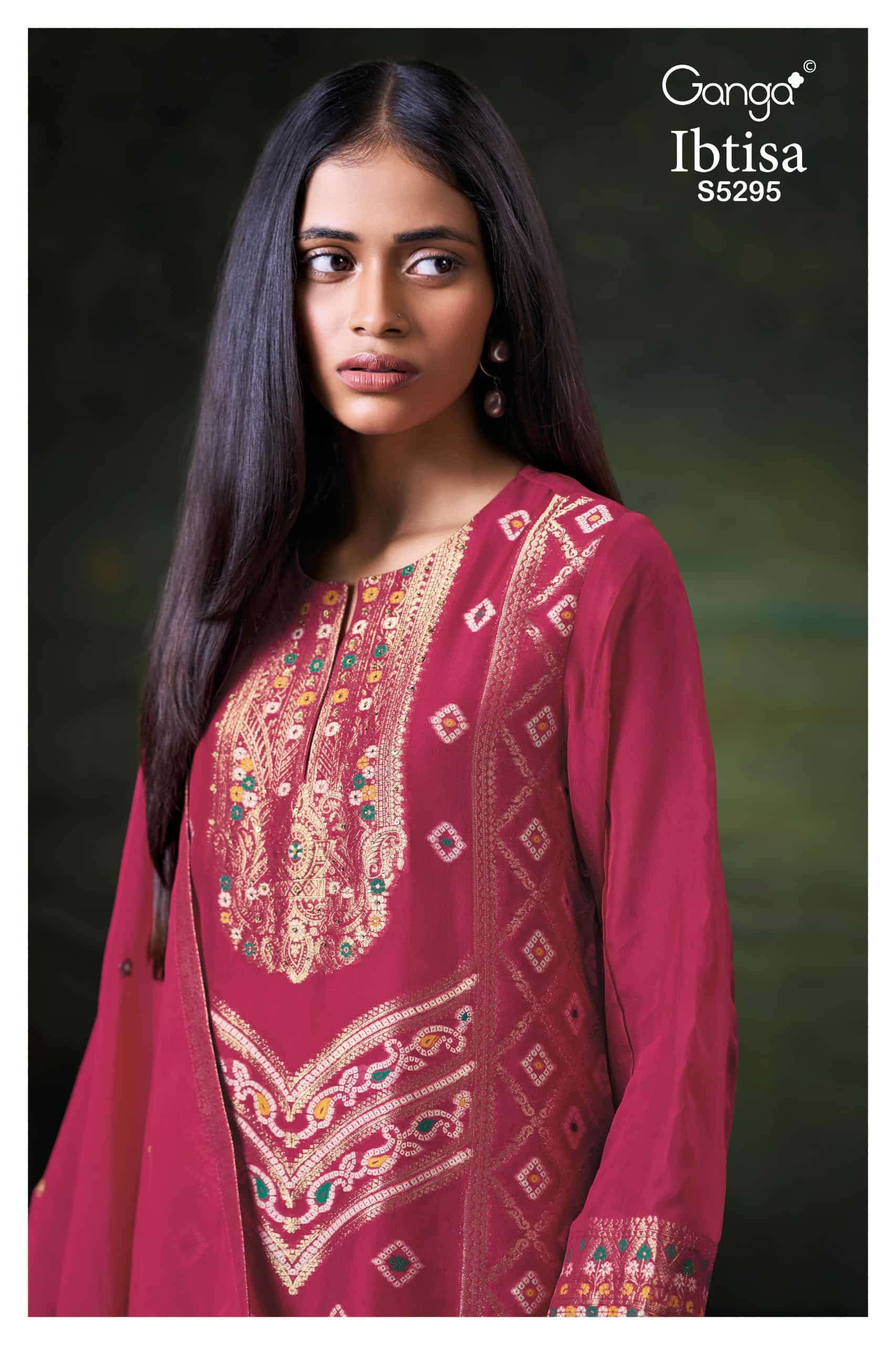 Ganga Fashion Ibtisa 5295 Party Wear Wholesale Catalogue