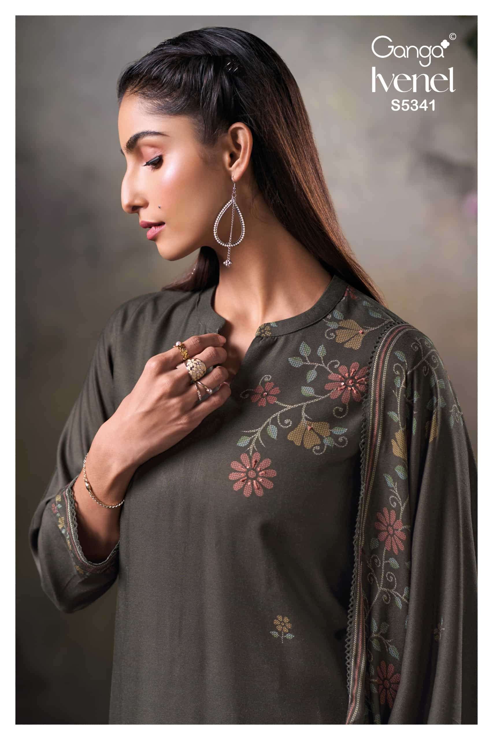 Ganga Fashion Ivenel 5341 Winter Collection Wholesale Catalogue