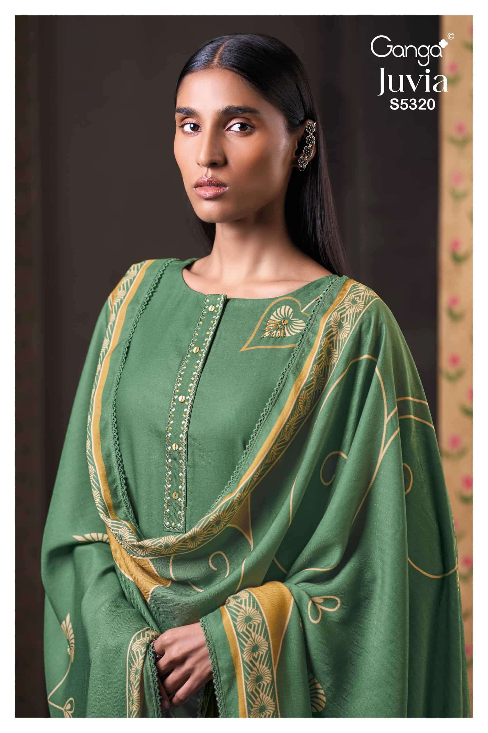 Ganga Fashion Juvia 5320 Premium Wear Winter Collection Wholesale Catalogue