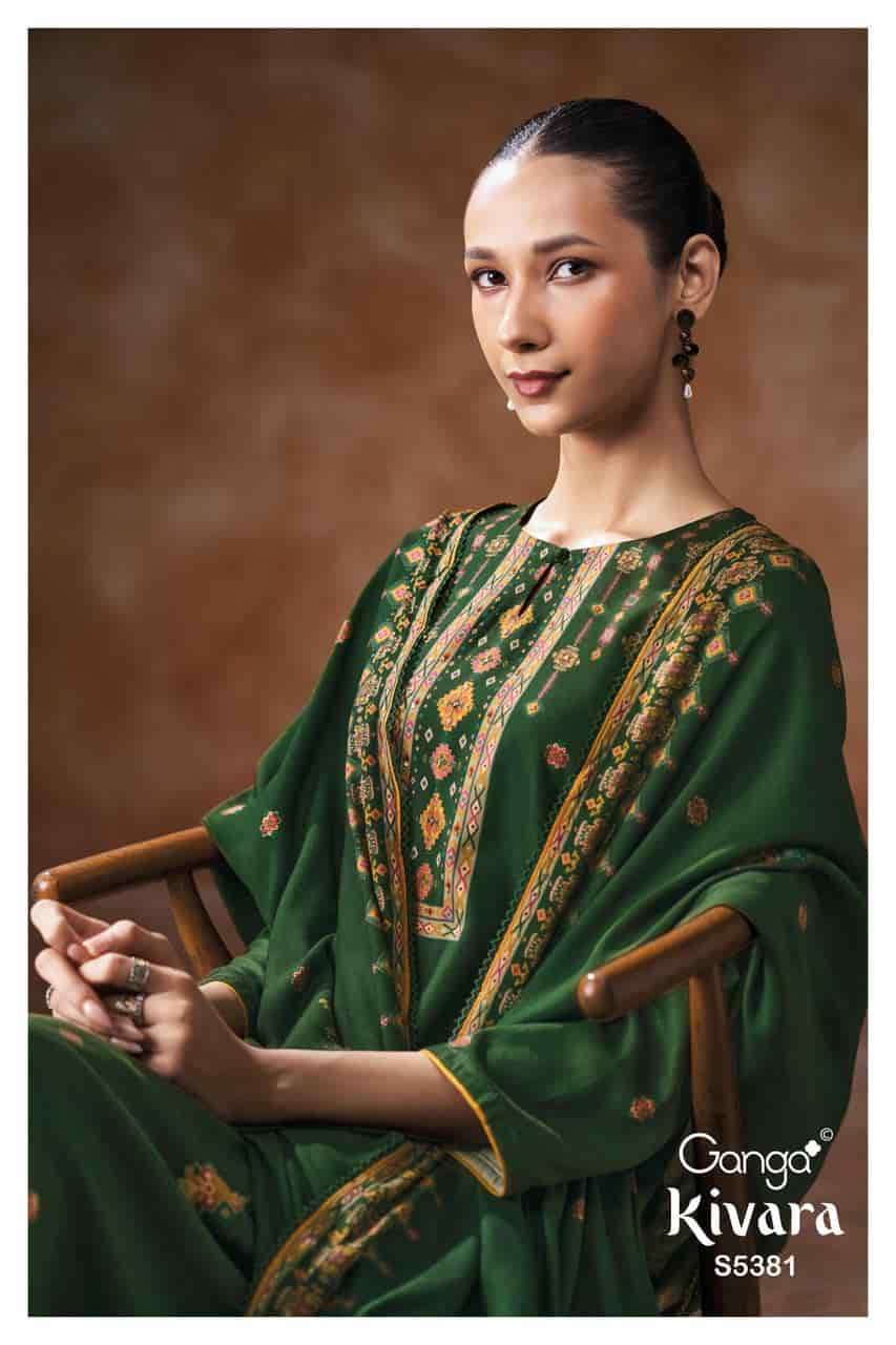 Ganga Kivara 5381 Visocse Pashmina Wholesale Salwar Kameez Catalogue