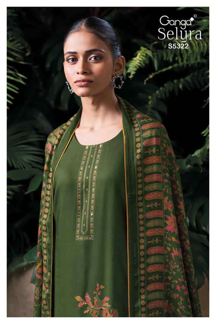 Ganga Selyra 5322 Premium Wool Pashmina Wholesale Salwar Kameez Catalogue
