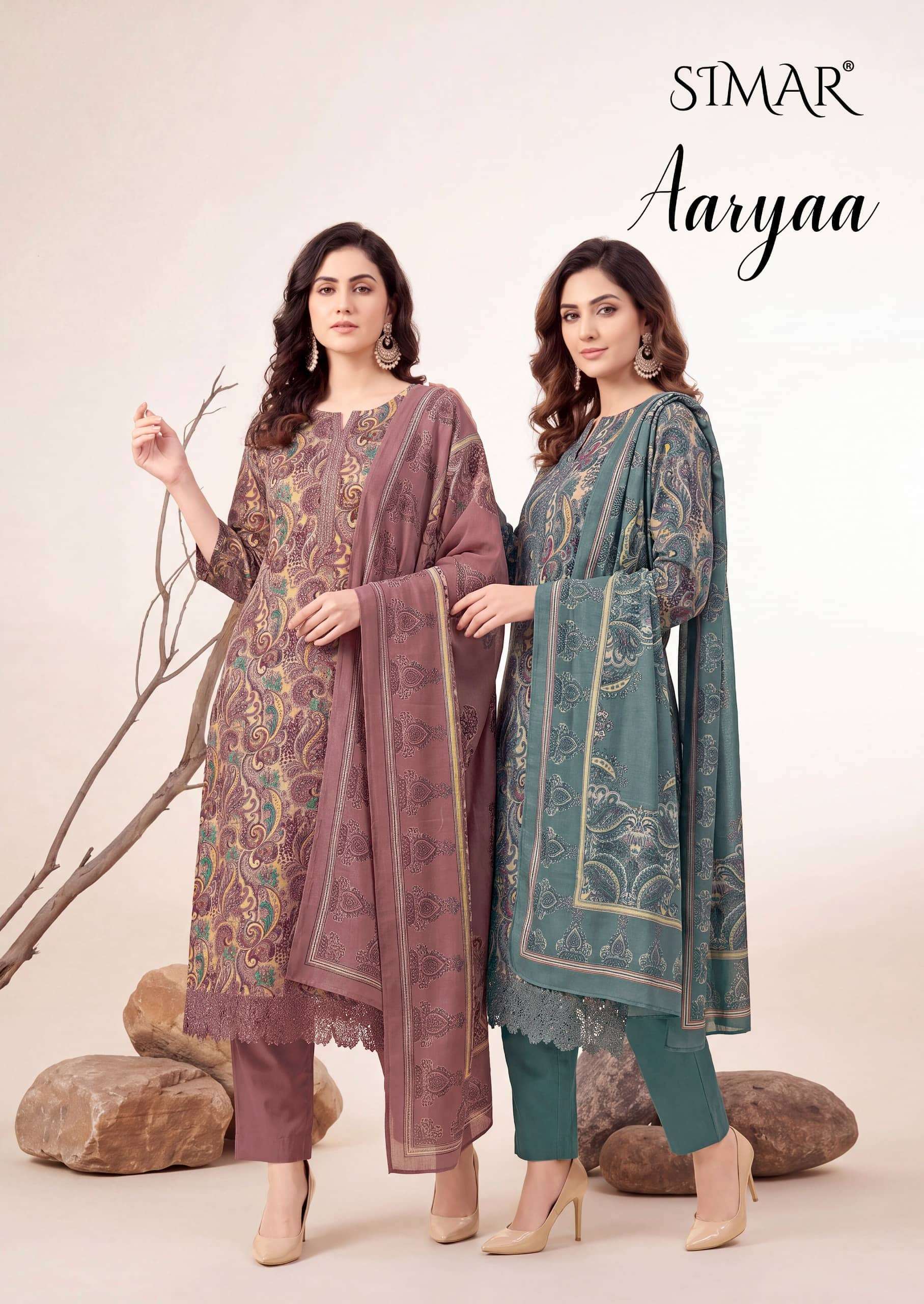 Glossy Simar Aaryaa Winter Collection Salwar Kameez Wholesale Catalogue