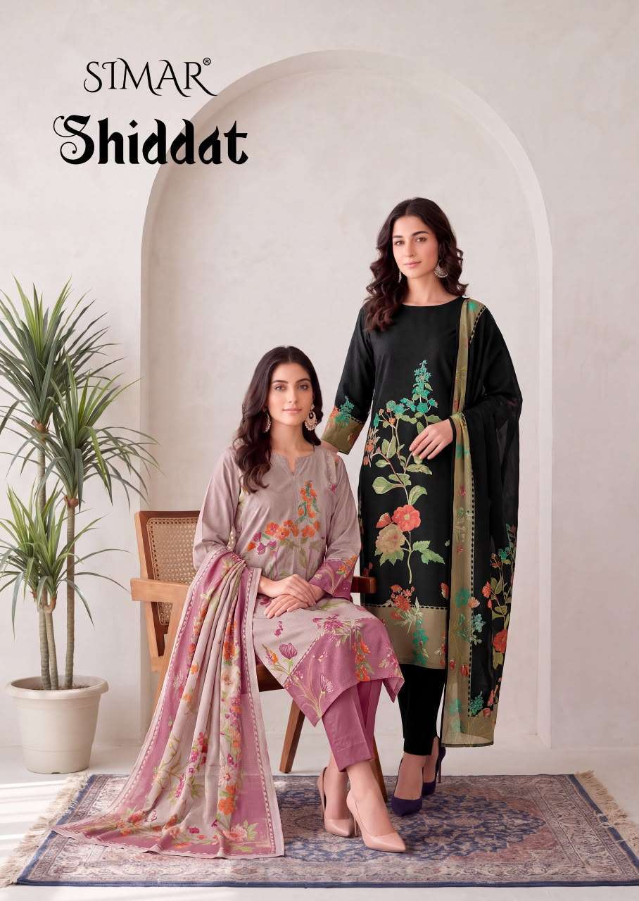 Glossy Simar Shiddat Exclusive Designs Winter Suit Best Rate Dealer In Surat