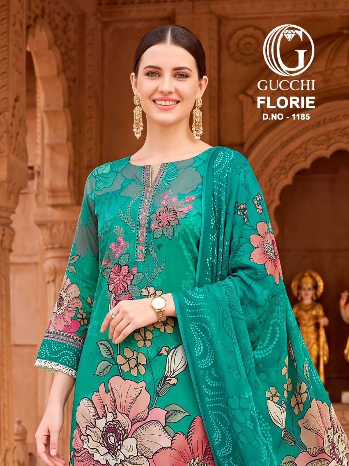 Gucchi Florie 1185 Fancy Pashmina Salwar Suit Wholesale Catalogue