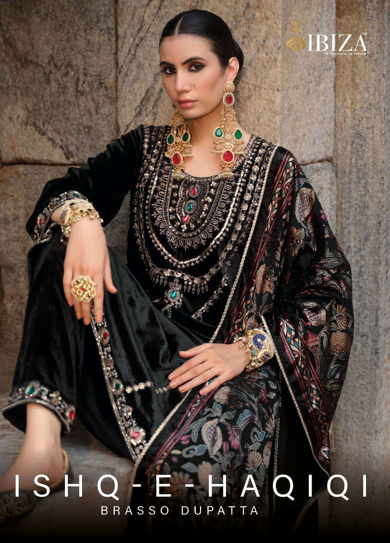 Ibiza Ishq E Haqiqi Pure Velvet Ladies Suit Wholesale Catalogue