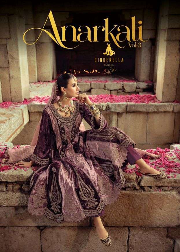 Ibiza Lifestyle Anarkali Vol-3 Velvet Wholesale Salwar Kameez Catalogue